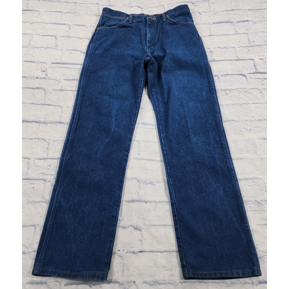 Wrangler Other - Wrangler 13MWZ Jeans MENS SIZE 33X32 Cowboy Rodeo Cut Blue Denim VINTAGE USA